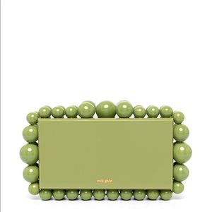 NWT Green Eos Acrylic Clutch